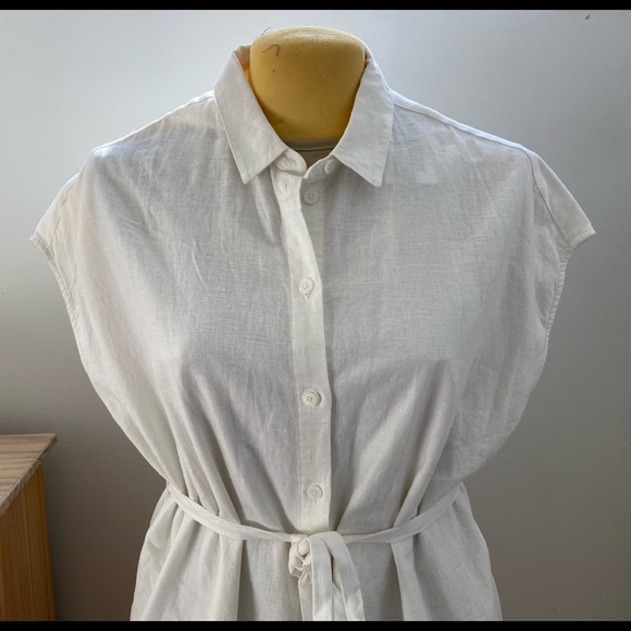 Frank & Oak - The Midi Linen Commuter Dress - NWT - Picture 2 of 16